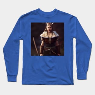 Viking Shield Maiden Long Sleeve T-Shirt